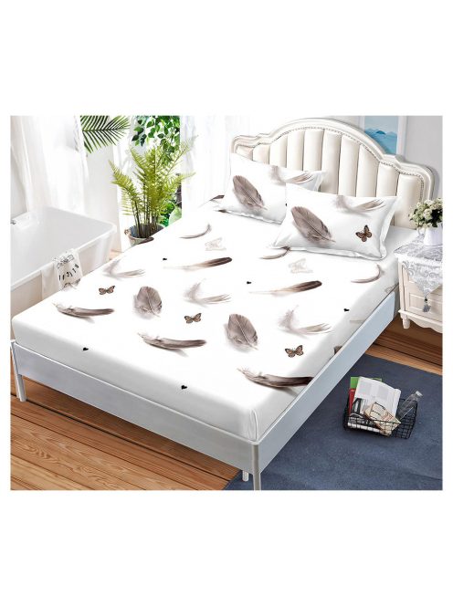 Долен чаршаф с ластик и две калъфки (за матрак от 160x200 до 180x200) EmonaMall, 3 части - Модел S15798