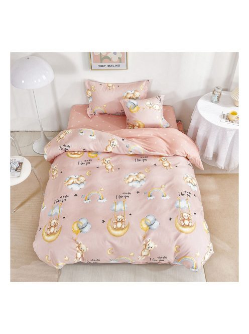 Двулицево спално бельо с ластик (размер за приста) EmonaMall, 4 части - Модел S15811