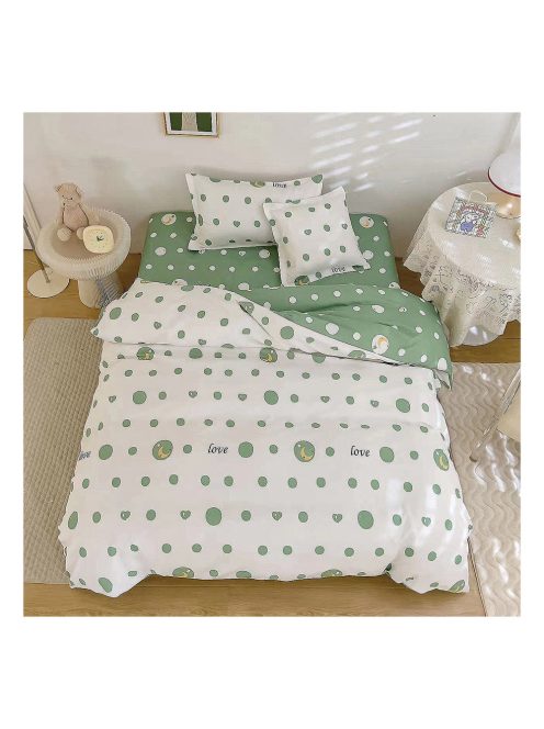 Двулицево спално бельо с ластик (размер за приста) EmonaMall, 4 части - Модел S15813