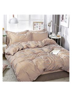   Двулицево спално бельо с ластик EmonaMall, 4 части - Модел S15903