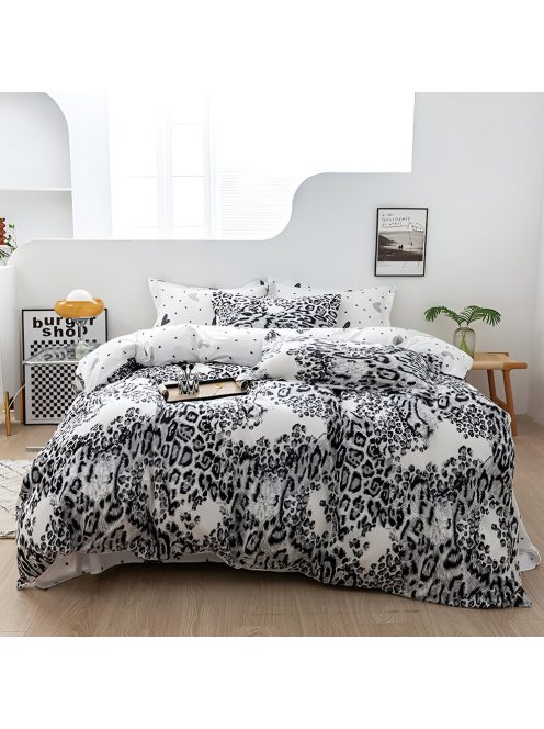 Двулицево спално бельо с ластик EmonaMall, 4 части - Модел S15908