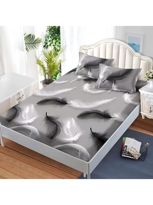 Долен чаршаф с ластик и две калъфки (за матрак от 160x200 до 180x200) EmonaMall, 3 части - Модел S15950