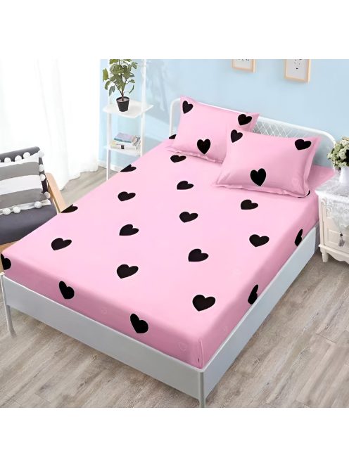 Долен чаршаф с ластик и две калъфки (за матрак от 160x200 до 180x200) EmonaMall, 3 части - Модел S15951