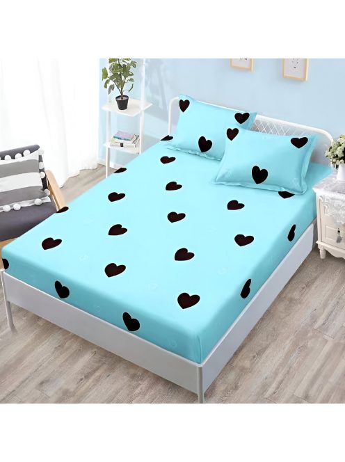 Долен чаршаф с ластик и две калъфки (за матрак от 160x200 до 180x200) EmonaMall, 3 части - Модел S15952