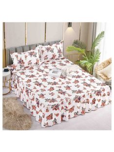   Долен чаршаф с драперия и две калъфки EmonaMall, 3 части - Модел S15971