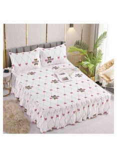   Долен чаршаф с драперия и две калъфки EmonaMall, 3 части - Модел S15973