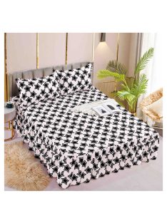   Долен чаршаф с драперия и две калъфки EmonaMall, 3 части - Модел S15975