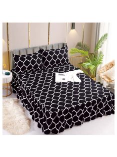   Долен чаршаф с драперия и две калъфки EmonaMall, 3 части - Модел S15978