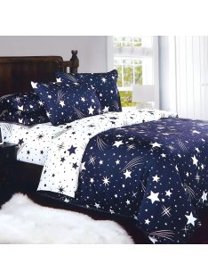   Двулицево спално бельо с ластик (размер за приста) EmonaMall, 4 части - Модел S17015