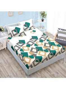   Долен чаршаф с ластик и две калъфки (за матрак от 160x200 до 180x200) EmonaMall, 3 части - Модел S17039