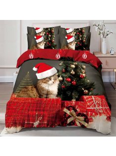   Двулицево коледно спално бельо (реално изображение) EmonaMall, 6 части - Модел S17113