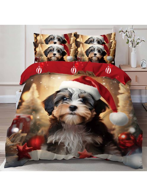 Двулицево коледно спално бельо (реално изображение) EmonaMall, 6 части - Модел S17115