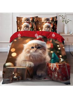   Двулицево коледно спално бельо (реално изображение) EmonaMall, 6 части - Модел S17116