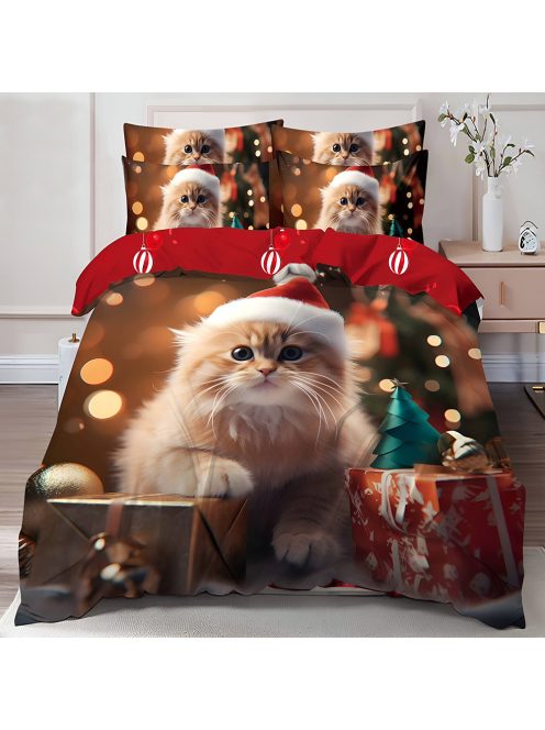 Двулицево коледно спално бельо (реално изображение) EmonaMall, 6 части - Модел S17116