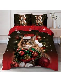   Двулицево коледно спално бельо (реално изображение) EmonaMall, 6 части - Модел S17117