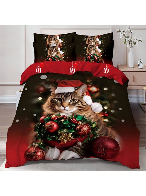 Двулицево коледно спално бельо (реално изображение) EmonaMall, 6 части - Модел S17117