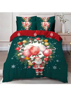   Двулицево коледно спално бельо (реално изображение) EmonaMall, 6 части - Модел S17118