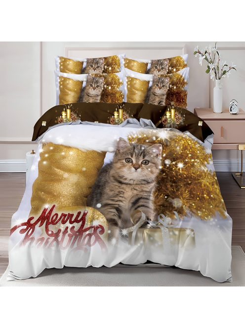 Двулицево коледно спално бельо (реално изображение) EmonaMall, 6 части - Модел S17122