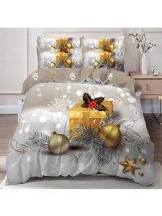   Двулицево коледно спално бельо (реално изображение) EmonaMall, 6 части - Модел S17124