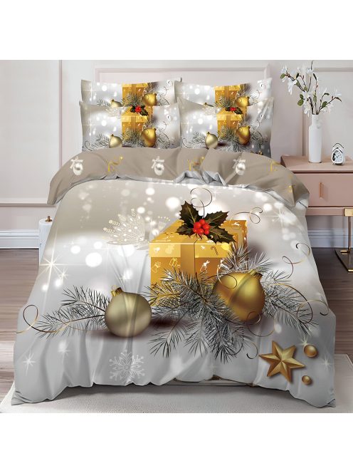 Двулицево коледно спално бельо (реално изображение) EmonaMall, 6 части - Модел S17124