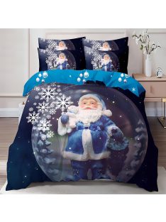  Двулицево коледно спално бельо (реално изображение) EmonaMall, 6 части - Модел S17135