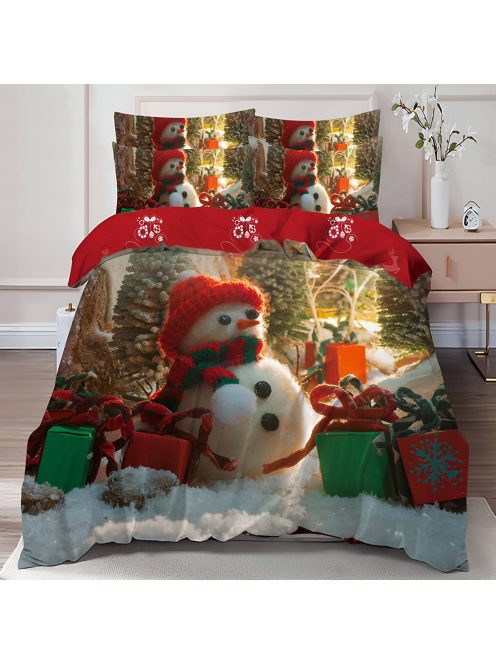 Двулицево коледно спално бельо (реално изображение) EmonaMall, 6 части - Модел S17138