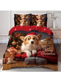   Двулицево коледно спално бельо (реално изображение) EmonaMall, 6 части - Модел S17143