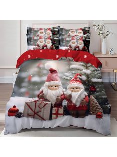   Двулицево коледно спално бельо (реално изображение) EmonaMall, 6 части - Модел S17150
