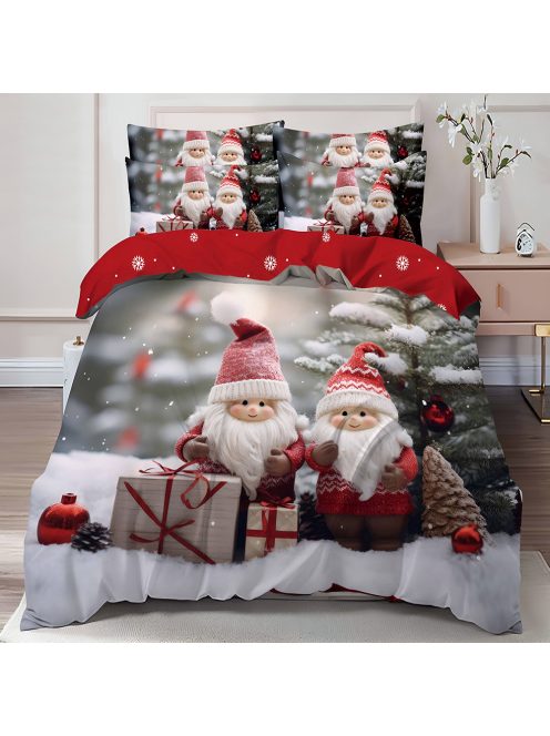 Двулицево коледно спално бельо (реално изображение) EmonaMall, 6 части - Модел S17150