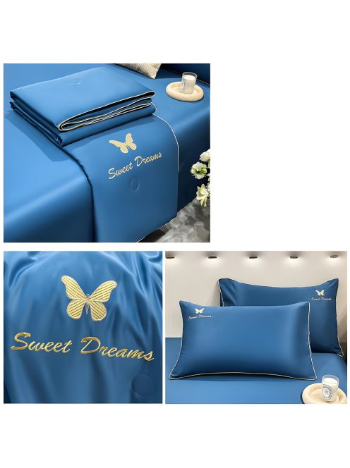 Спално бельо с тънка олекотена завивка EmonaMall, 4 части - Модел S17186