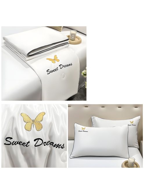 Спално бельо с тънка олекотена завивка EmonaMall, 4 части - Модел S17188