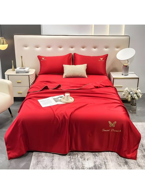 Спално бельо с тънка олекотена завивка EmonaMall, 4 части - Модел S17189