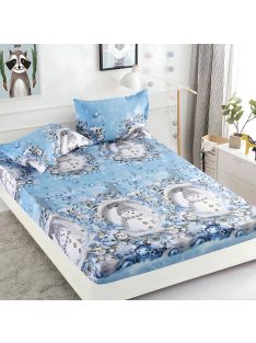   Коледен долен чаршаф с ластик и две калъфки (за матрак от 160x200 до 180x200) EmonaMall, 3 части - Модел S17294
