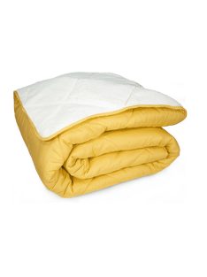 Олекотена завивка с полар Коузи Жълто