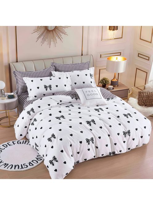 Двулицево спално бельо с ластик EmonaMall, 6 части - Модел S17321