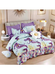   Двулицево спално бельо с ластик EmonaMall, 6 части - Модел S17323