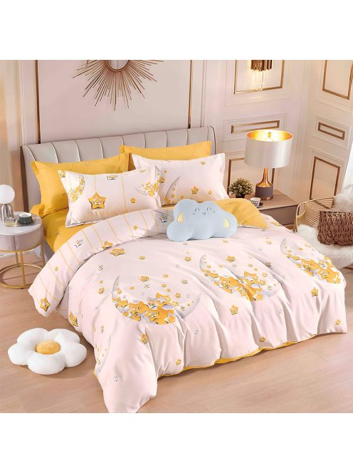 Двулицево спално бельо с ластик EmonaMall, 6 части - Модел S17326