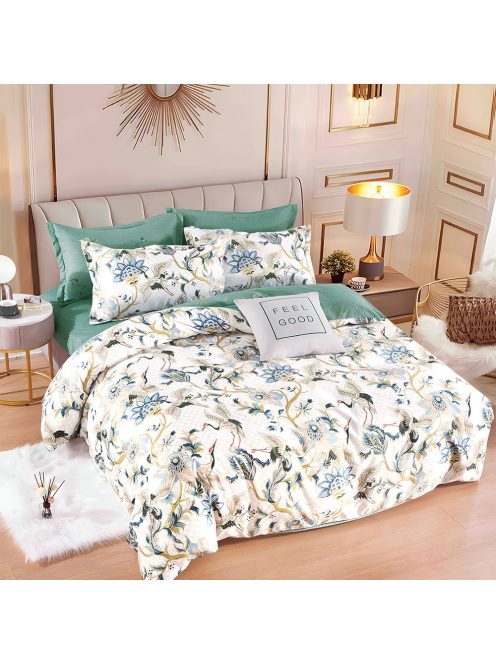 Двулицево спално бельо с ластик EmonaMall, 6 части - Модел S17331