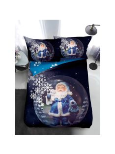   Двулицево коледно спално бельо, размер за приста (реално изображение) EmonaMall, 4 части - Модел S17349