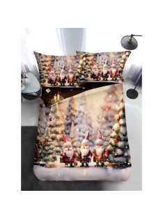  Двулицево коледно спално бельо, размер за приста (реално изображение) EmonaMall, 4 части - Модел S17352