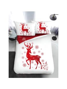   Двулицево коледно спално бельо, размер за приста (реално изображение) EmonaMall, 4 части - Модел S17366