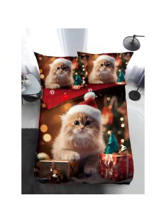   Двулицево коледно спално бельо, размер за приста (реално изображение) EmonaMall, 4 части - Модел S17367