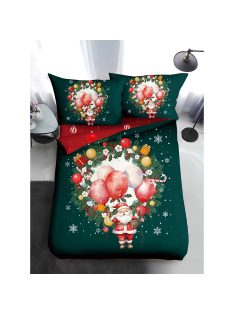   Двулицево коледно спално бельо, размер за приста (реално изображение) EmonaMall, 4 части - Модел S17368