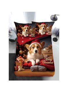   Двулицево коледно спално бельо, размер за приста (реално изображение) EmonaMall, 4 части - Модел S17372