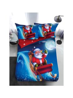   Двулицево коледно спално бельо, размер за приста (реално изображение) EmonaMall, 4 части - Модел S17378