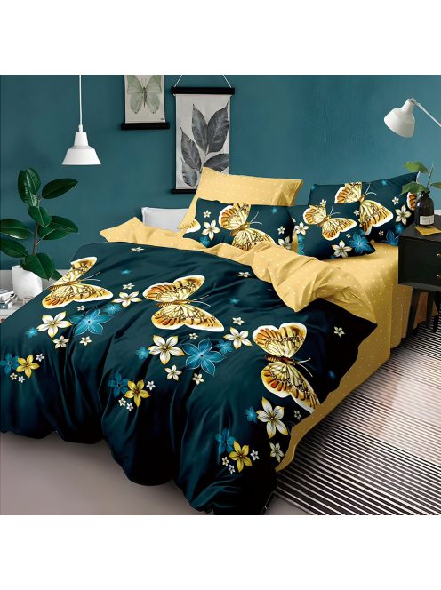 Двулицево спално бельо с ластик EmonaMall, 6 части - Модел S17487