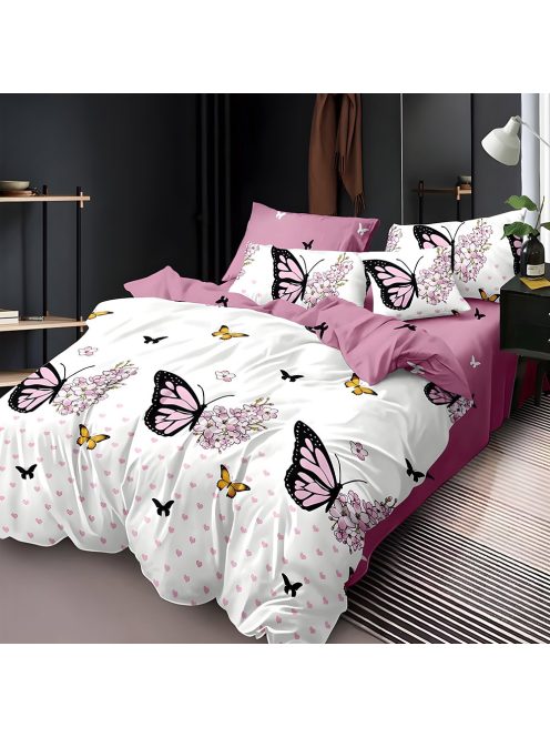 Двулицево спално бельо с ластик EmonaMall, 6 части - Модел S17491