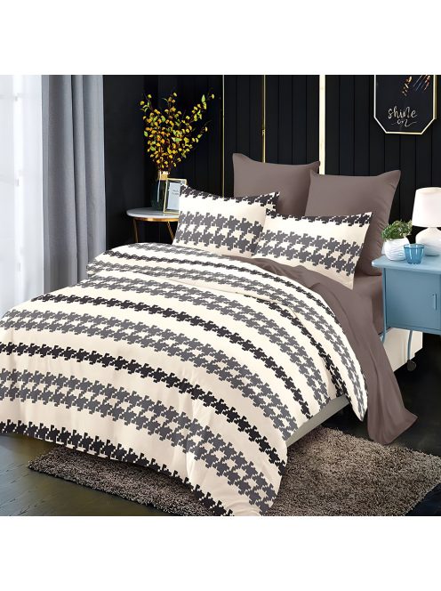 Двулицево спално бельо с ластик EmonaMall, 6 части - Модел S17497