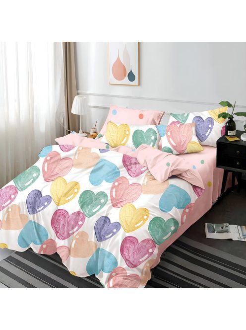 Двулицево спално бельо с ластик EmonaMall, 6 части - Модел S17499