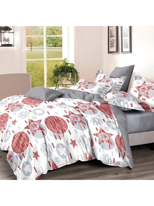 Двулицево спално бельо с ластик EmonaMall, 6 части - Модел S17505